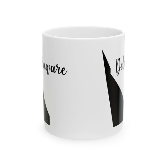 Delaware State Silhouette Ceramic Mug – 11oz    Item #90606