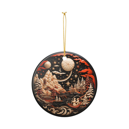 Winter Wonderland Ceramic Ornament   Item #56364