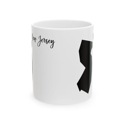 New Jersey State Silhouette Ceramic Mug – 11oz    Item #149904