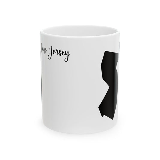New Jersey State Silhouette Ceramic Mug – 11oz    Item #149904