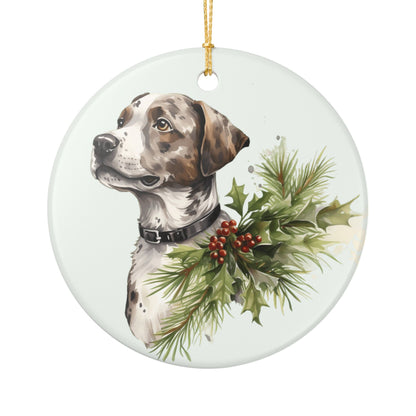 Christmas Boxer Dog Ceramic Ornament     Item #585621
