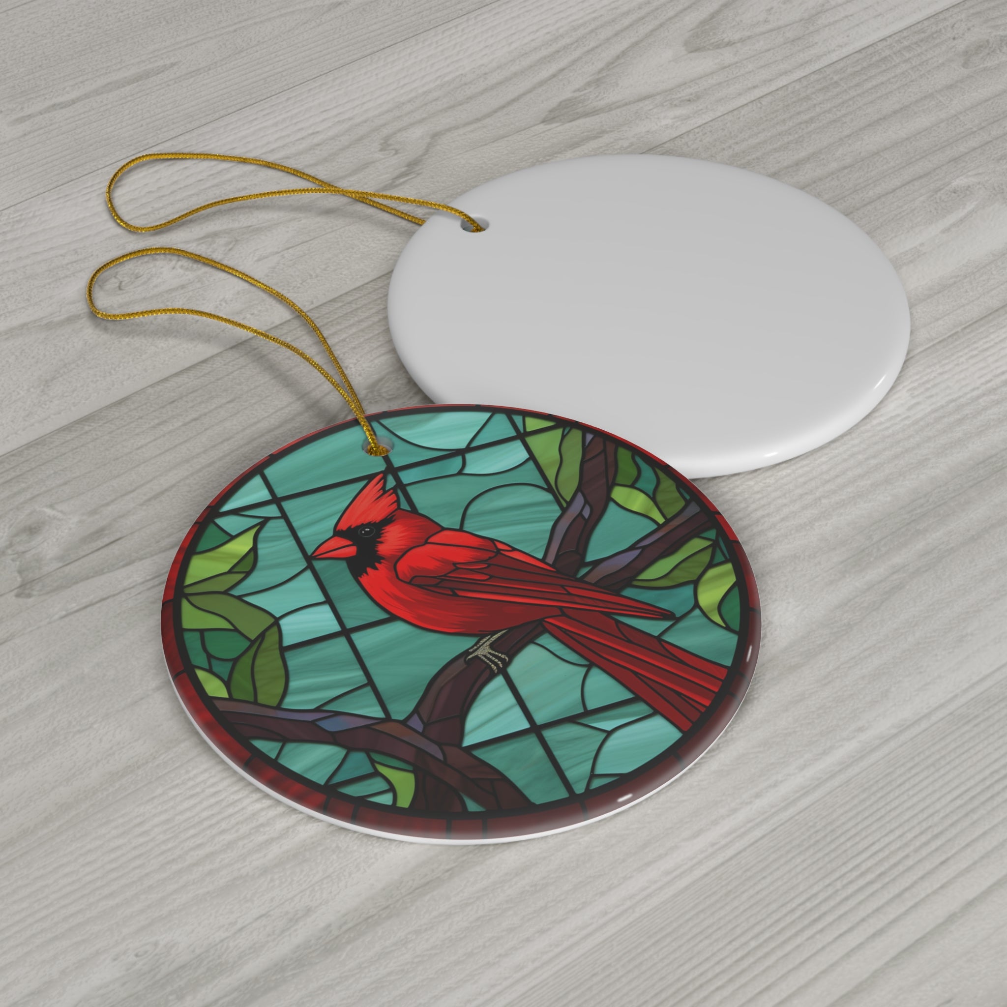 Christmas Cardinal Ceramic Ornament      Item #309373 - Buckshot's Bargain Barn