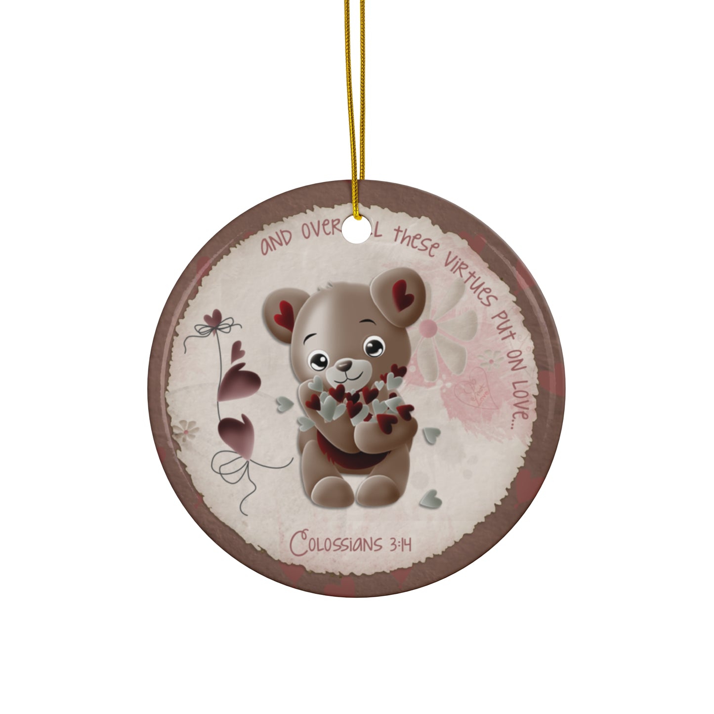 Bear Ceramic Disc Ornament        Item #3769695