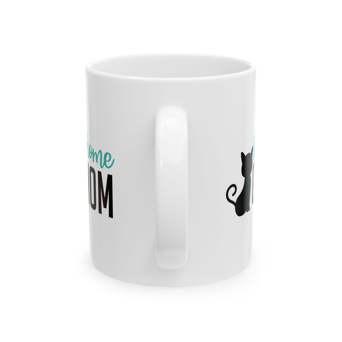 Stay At Home Cat Mom Ceramic Mug — Funny Cat Mom Coffee Cup 11oz    Item #249969