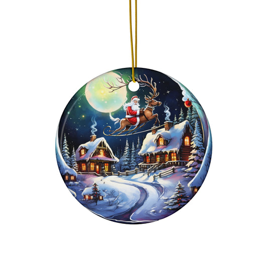 Santa Ceramic Ornament           Item #4601597