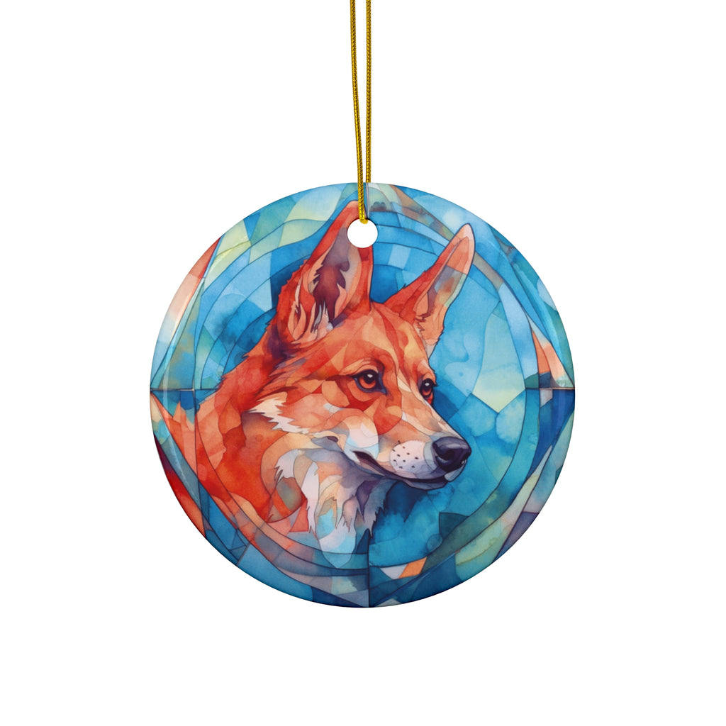 Dog Ceramic Disc Ornament          Item #534438