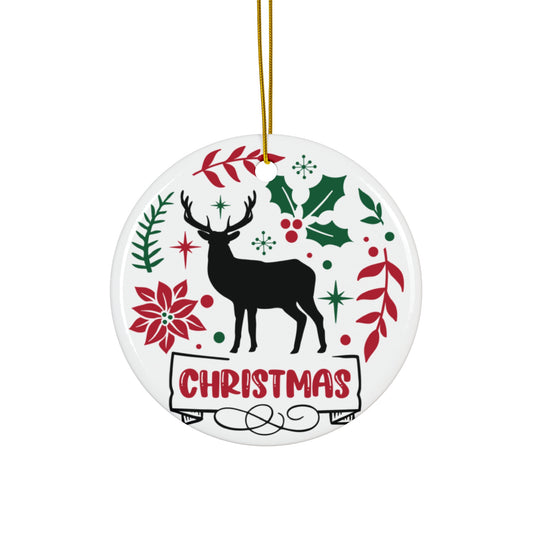 Christmas Ceramic Disc Ornament          Item #8973641