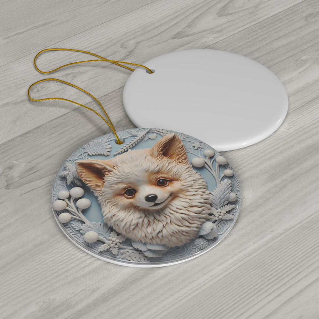 Dog Ceramic Disc Ornament         Item #3282047