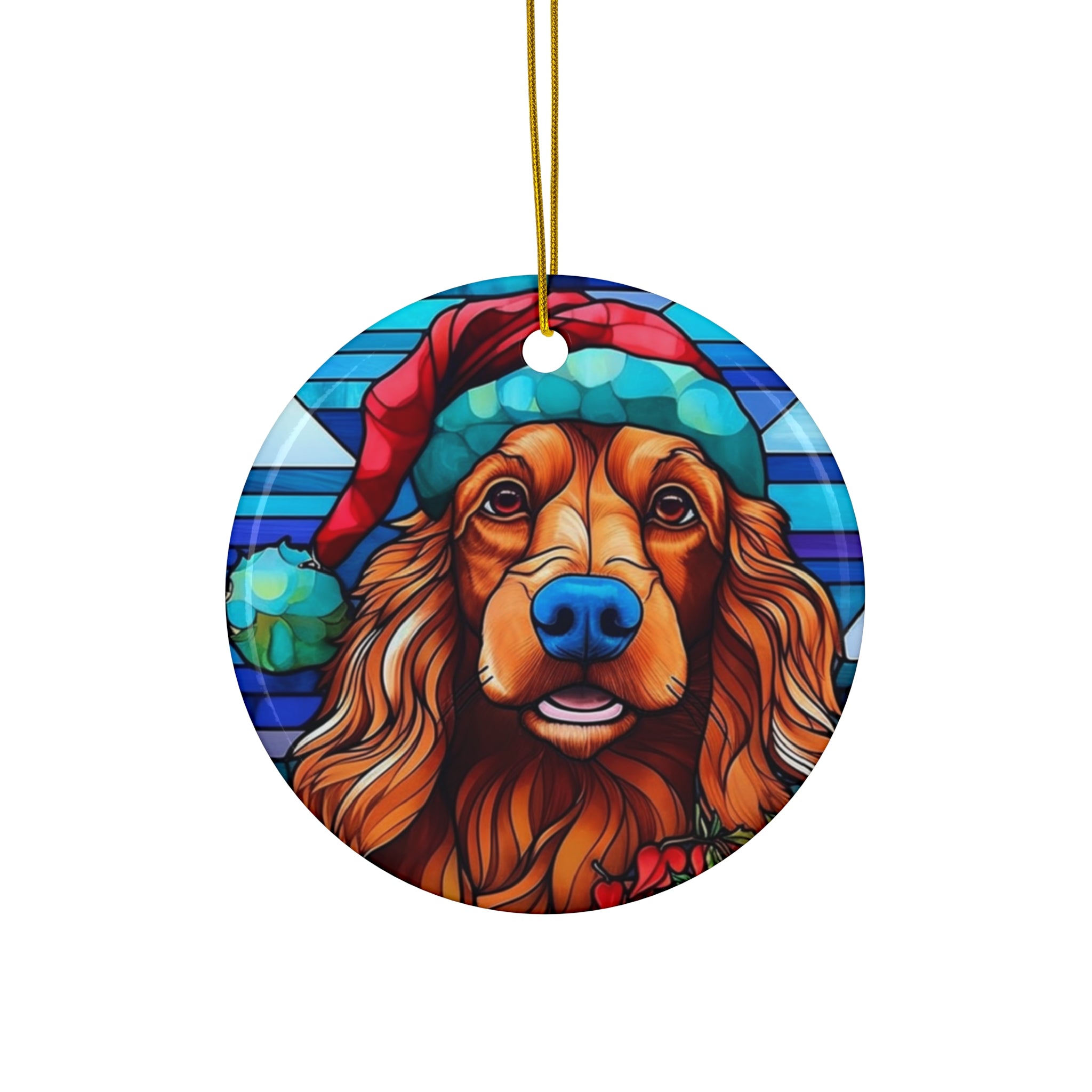 Dog Ceramic Disc Ornament               Item #2293637
