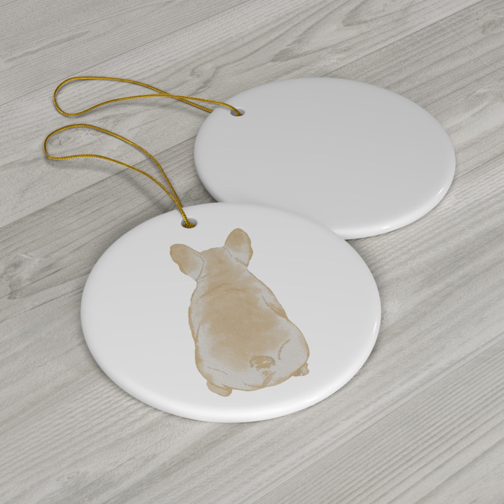 Dog Ceramic Disc Ornament          Item #8634104