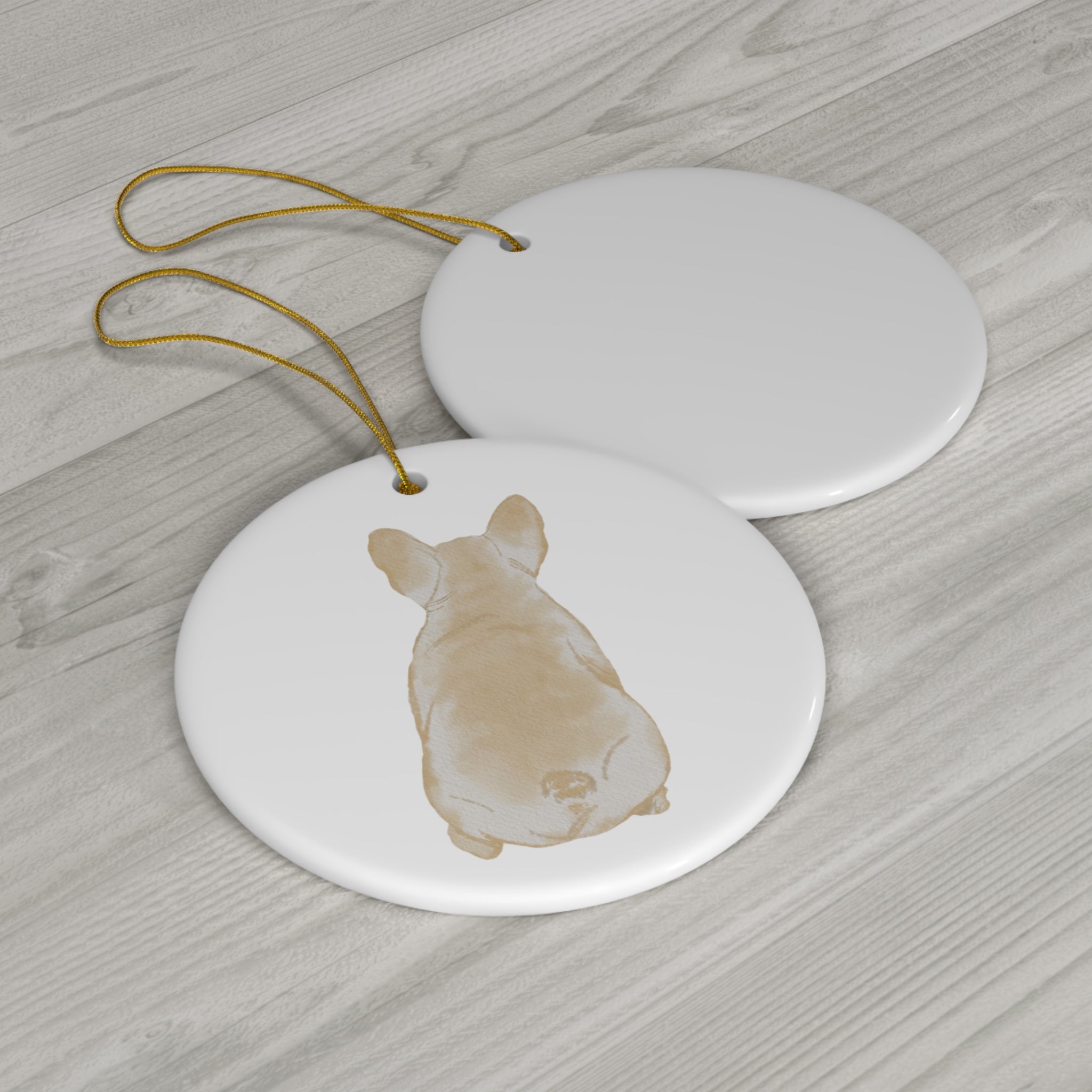 Dog Ceramic Disc Ornament          Item #8634104