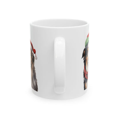Festive Christmas Dog Ceramic Mug  11oz   Item #937888