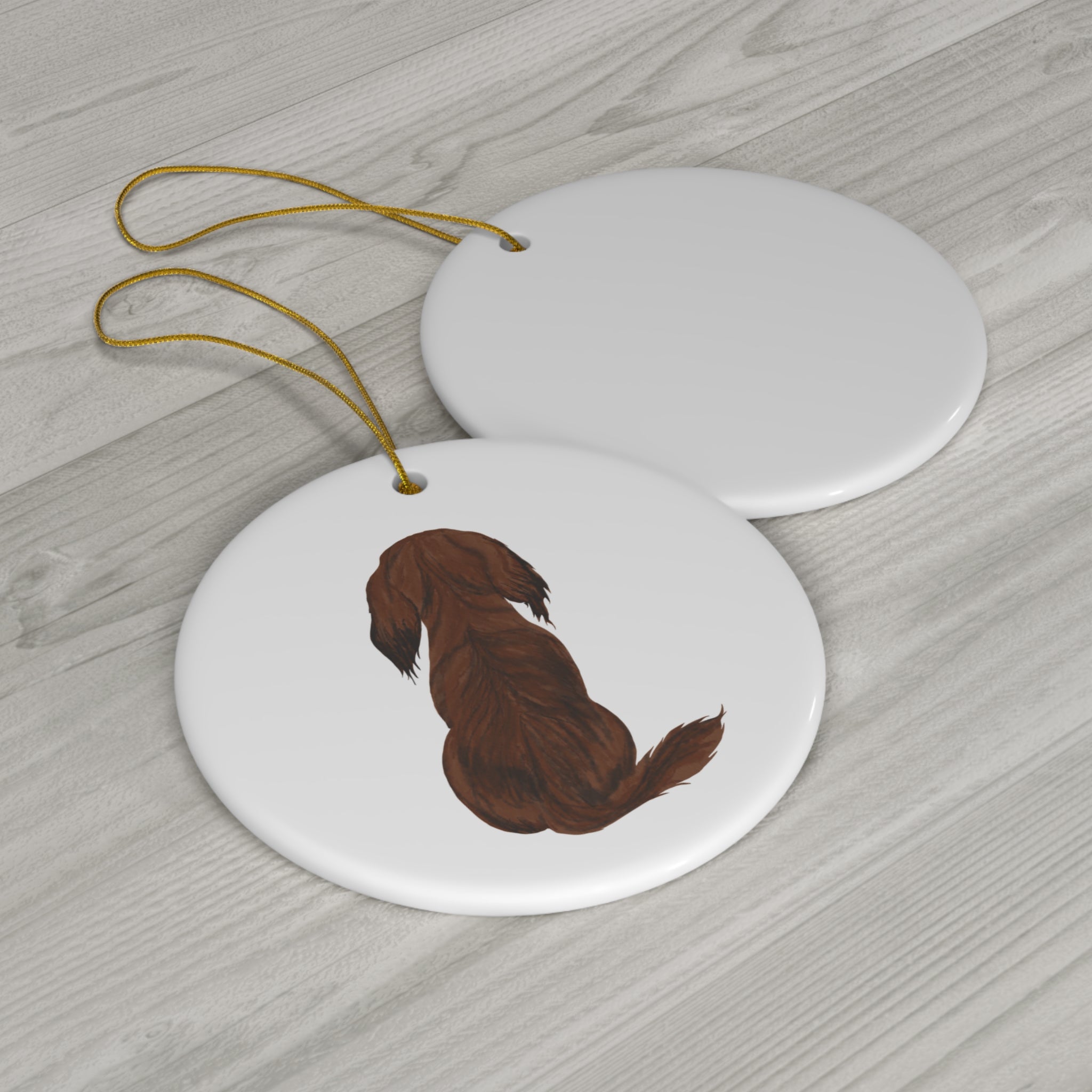 Dog Ceramic Disc Ornament         Item #1004424