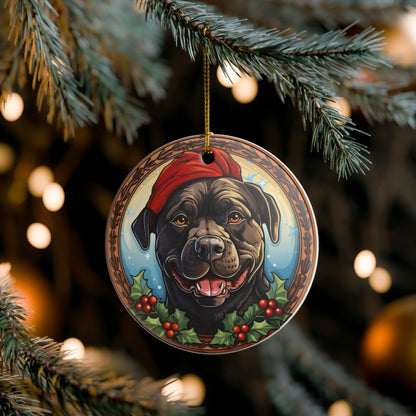Cane Corso Dog Christmas Ceramic Ornament Item #68624
