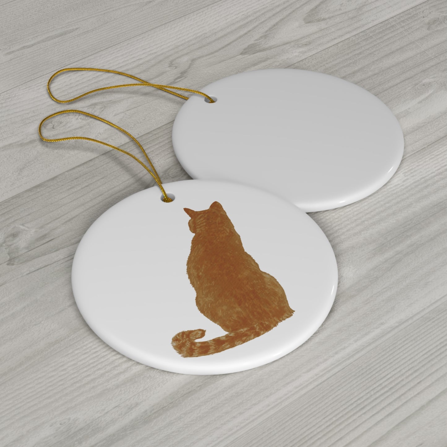 Cat Ceramic Disc Ornament        Item #2144935