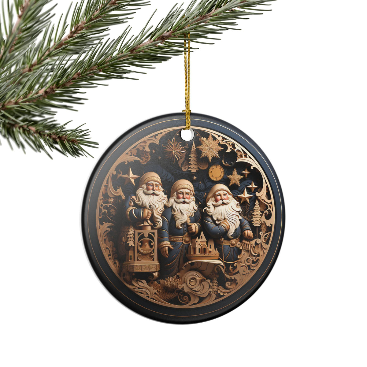 Vintage Santa Claus Christmas Ornament     Item #868501