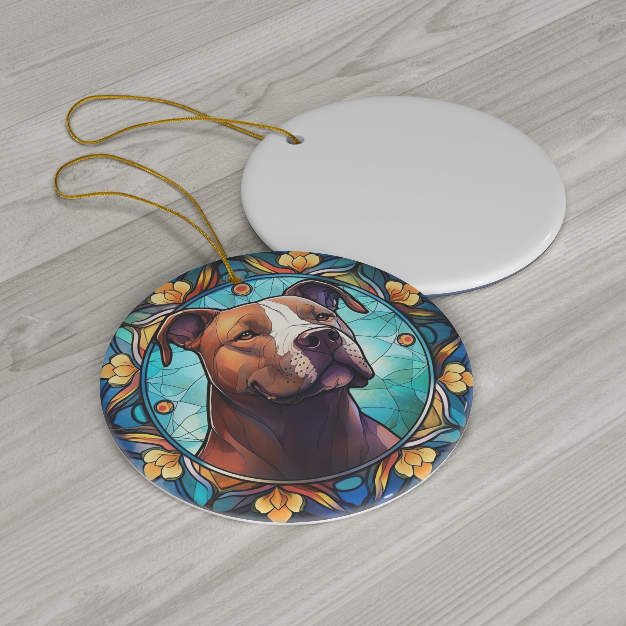 Dog Ceramic Disc Ornament        Item #7515416