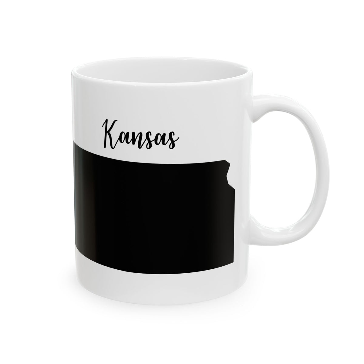 Kansas State Silhouette Ceramic Mug – 11oz    Item #288226