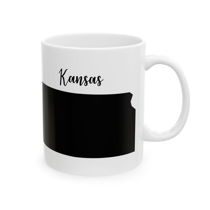 Kansas State Silhouette Ceramic Mug – 11oz    Item #288226
