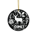 Comet Ceramic Disc Ornament            Item #112465