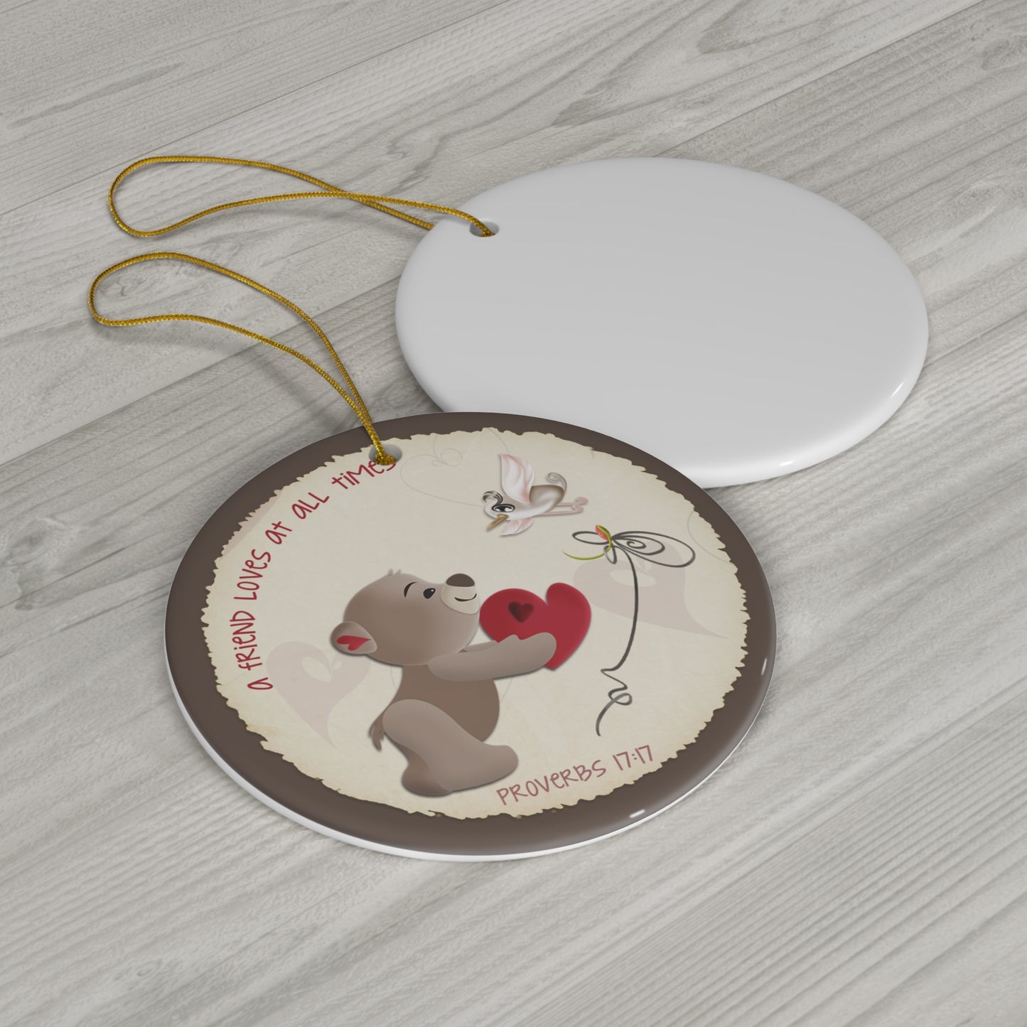 Bear Ceramic Disc Ornament         Item #4747199