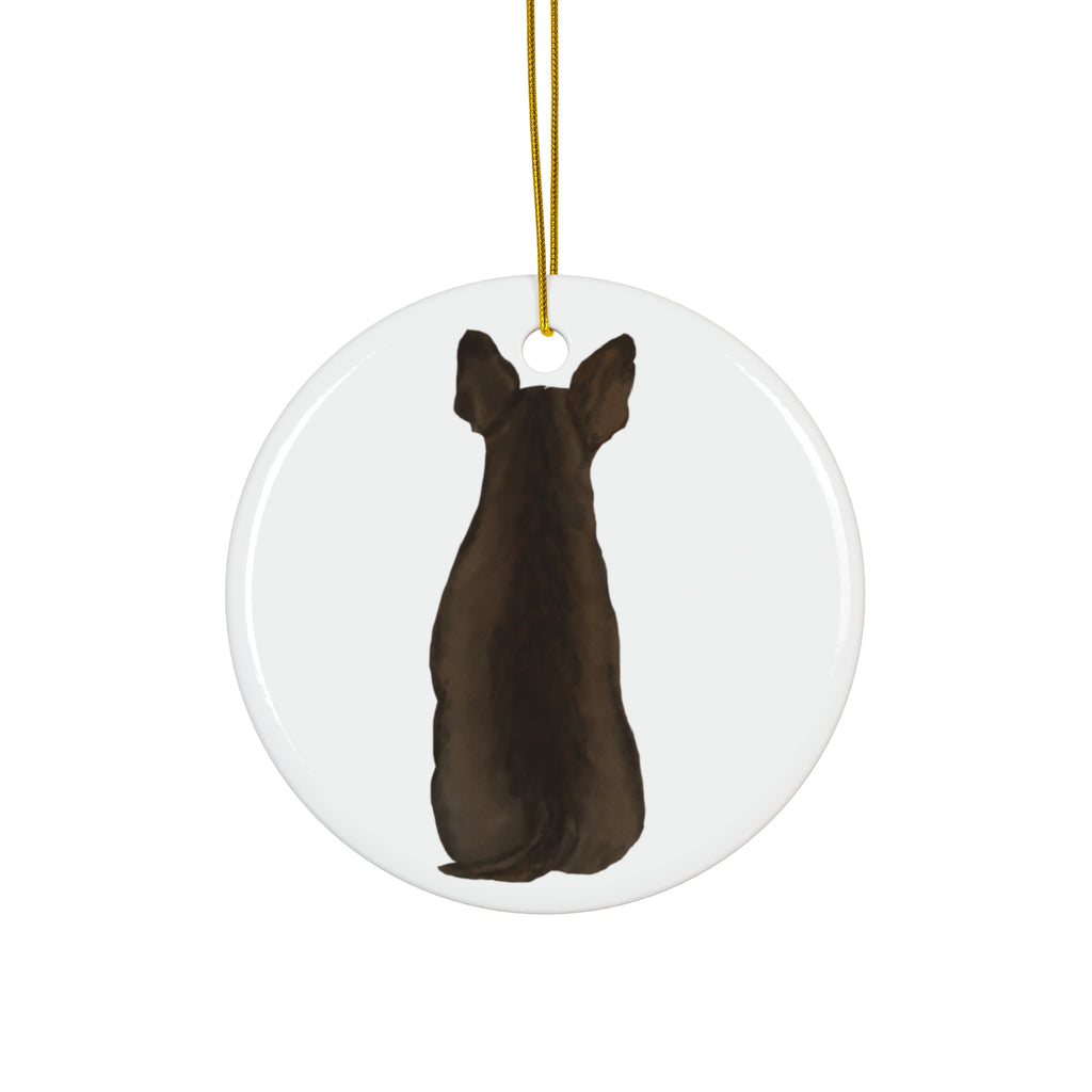 Dog Ceramic Disc Ornament         Item #8110516