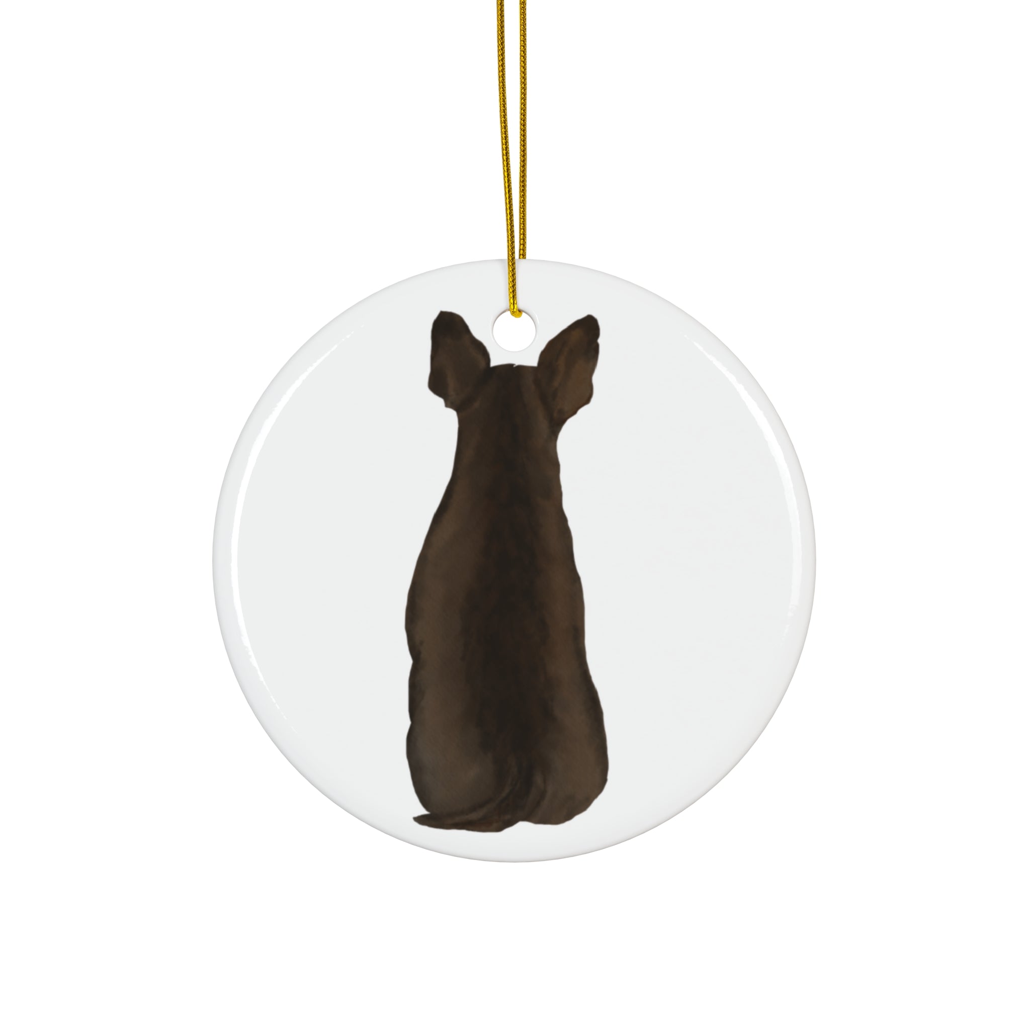Dog Ceramic Disc Ornament         Item #8110516