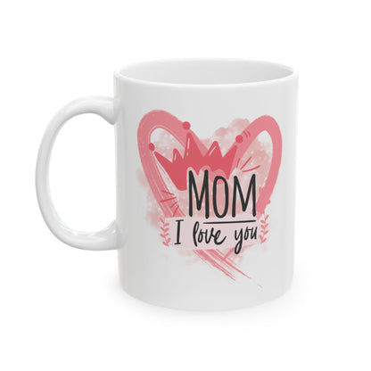 Pink Flamingo Heart Ceramic Mug – Cute Tropical Coffee Cup 11oz    Item #349672