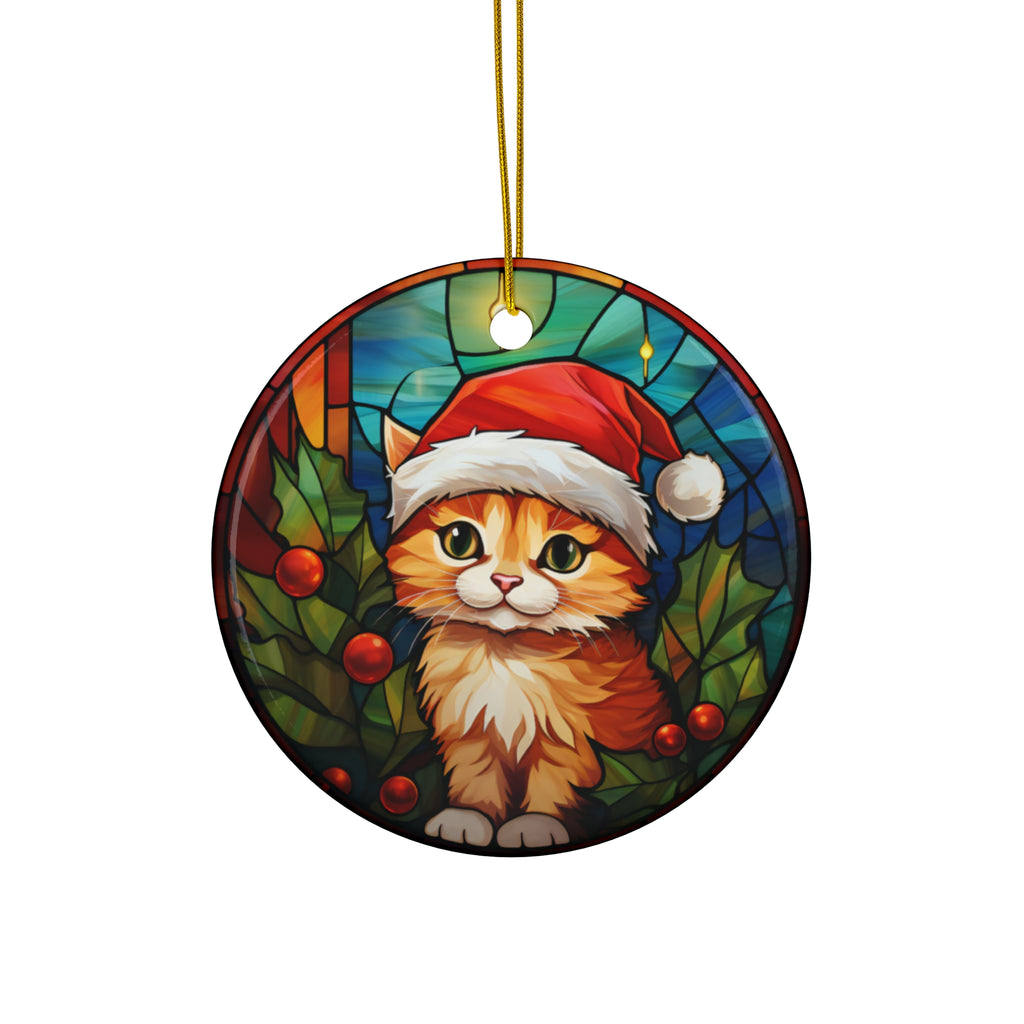 Cat Ceramic Ornament       Item #991117 - Buckshot's Bargain Barn