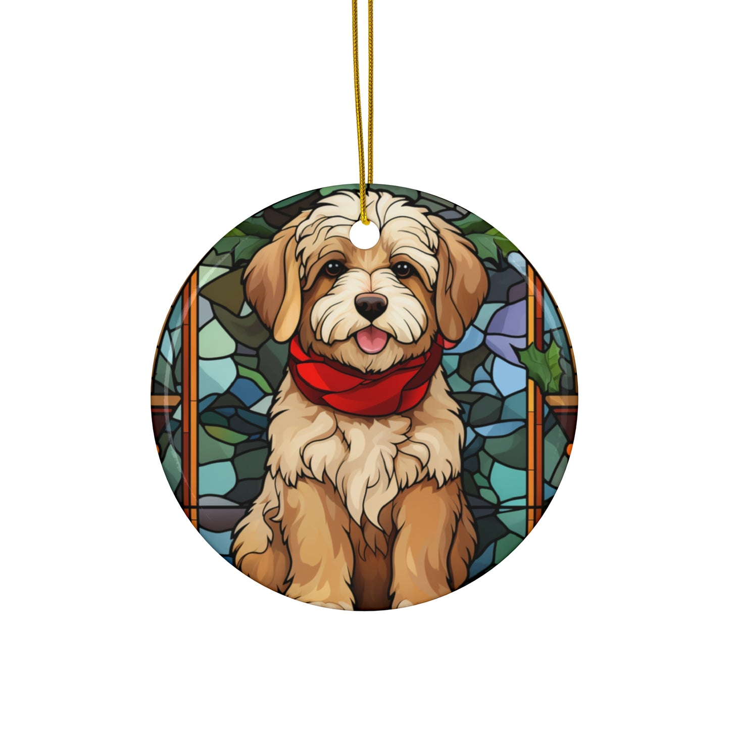 Ceramic Ornament - Christmas Dog     Item #6973776