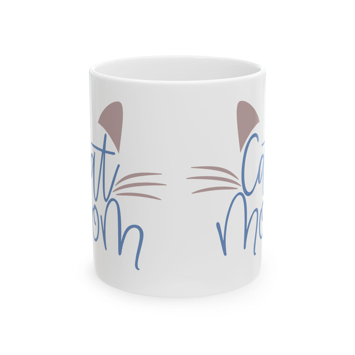 Coffee Lover Ceramic Mug – Cat Mom Design, 11oz    Item #166768