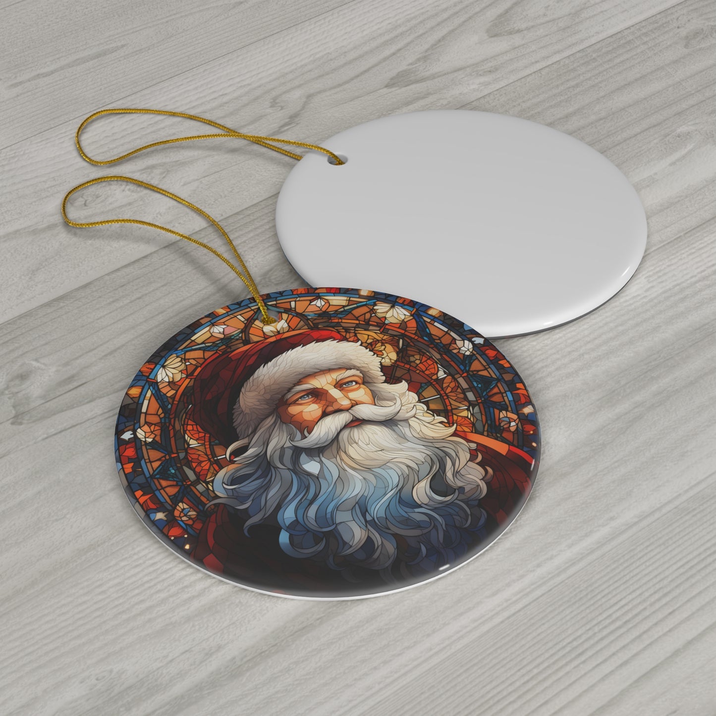 Santa Ceramic Ornament     Item #5060357