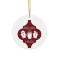 Cocoa Gingerbread Ceramic Disc Ornament       Item #6550247