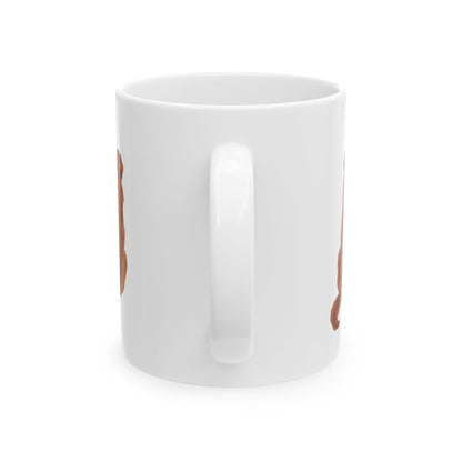 Golden Retriever Ceramic Mug — Cute Back-View Dog Coffee Cup 11oz   Item #268079