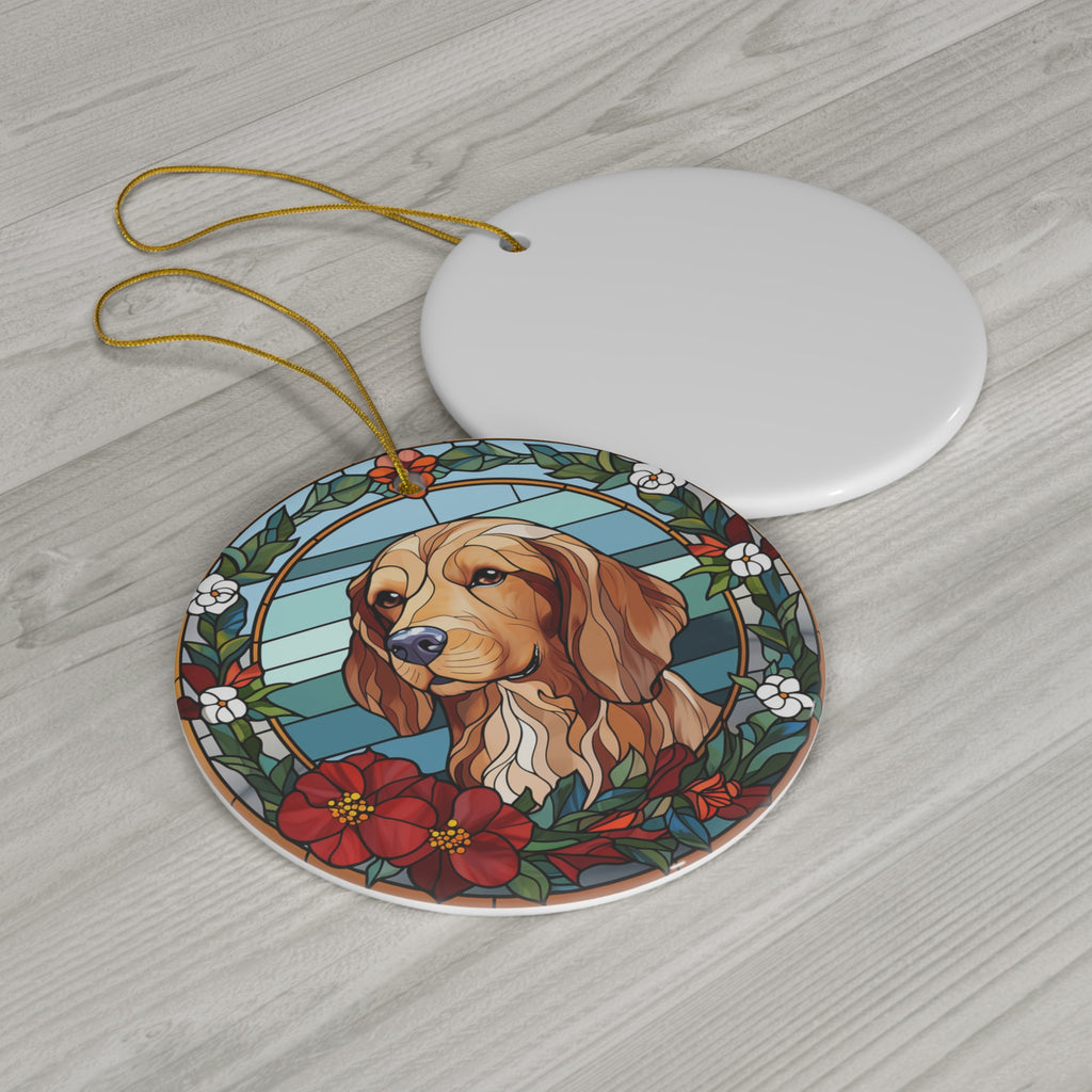 Christmas Dog Ceramic Ornament      Item #9562051 - Buckshot's Bargain Barn
