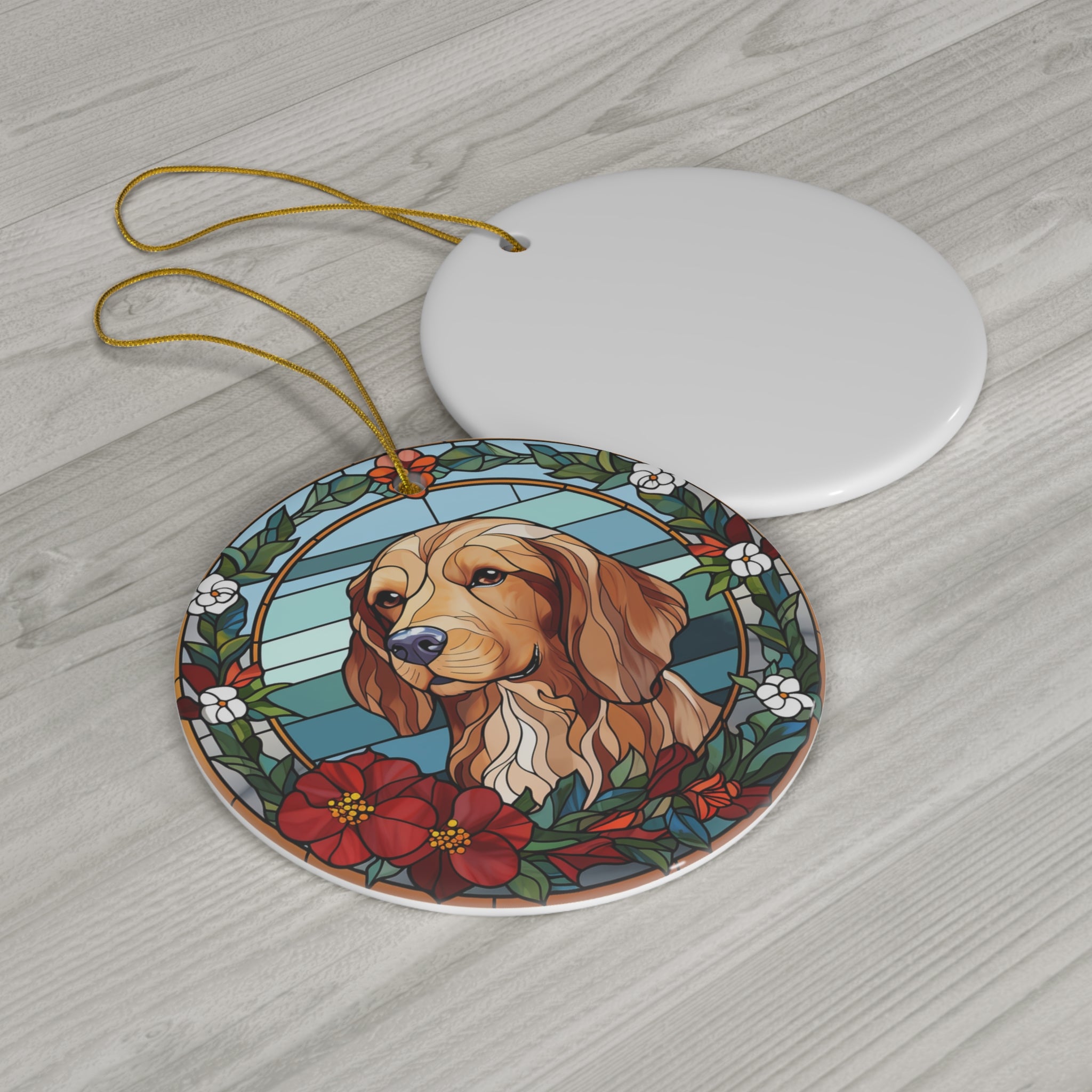 Christmas Dog Ceramic Ornament      Item #9562051 - Buckshot's Bargain Barn