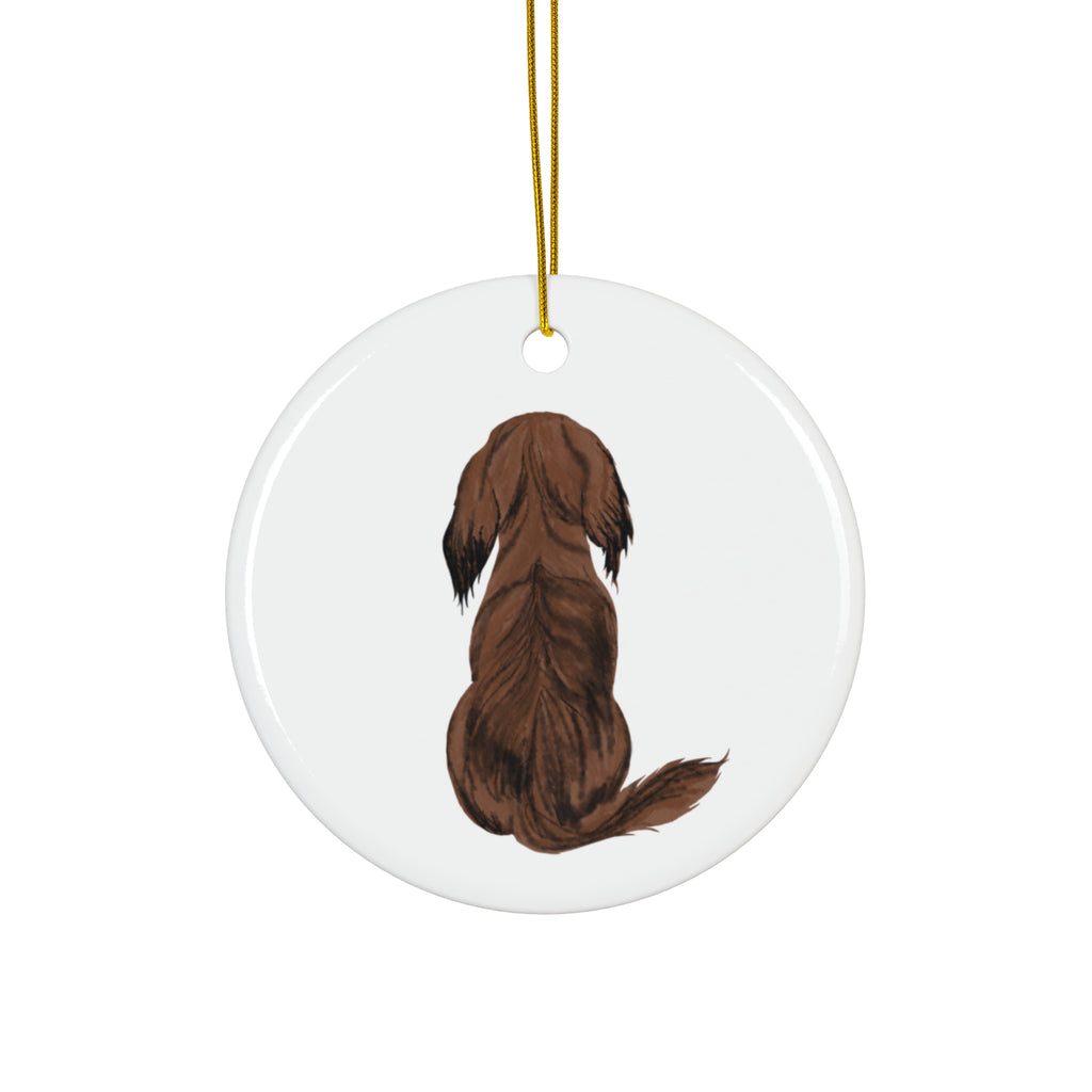 Dog Ceramic Disc Ornament        Item #5079002