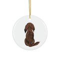 Dog Ceramic Disc Ornament        Item #5079002