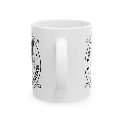 I Love My Boston Terrier Dog Ceramic Mug — Cute Coffee Cup 11oz    Item #123742