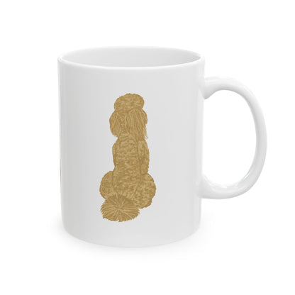 Dog Silhouette Mug – Back View Ceramic Coffee Cup 11oz    Item #941821