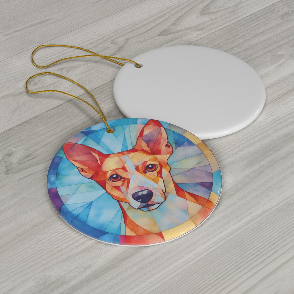 Dog Ceramic Disc Ornament        Item #1672955