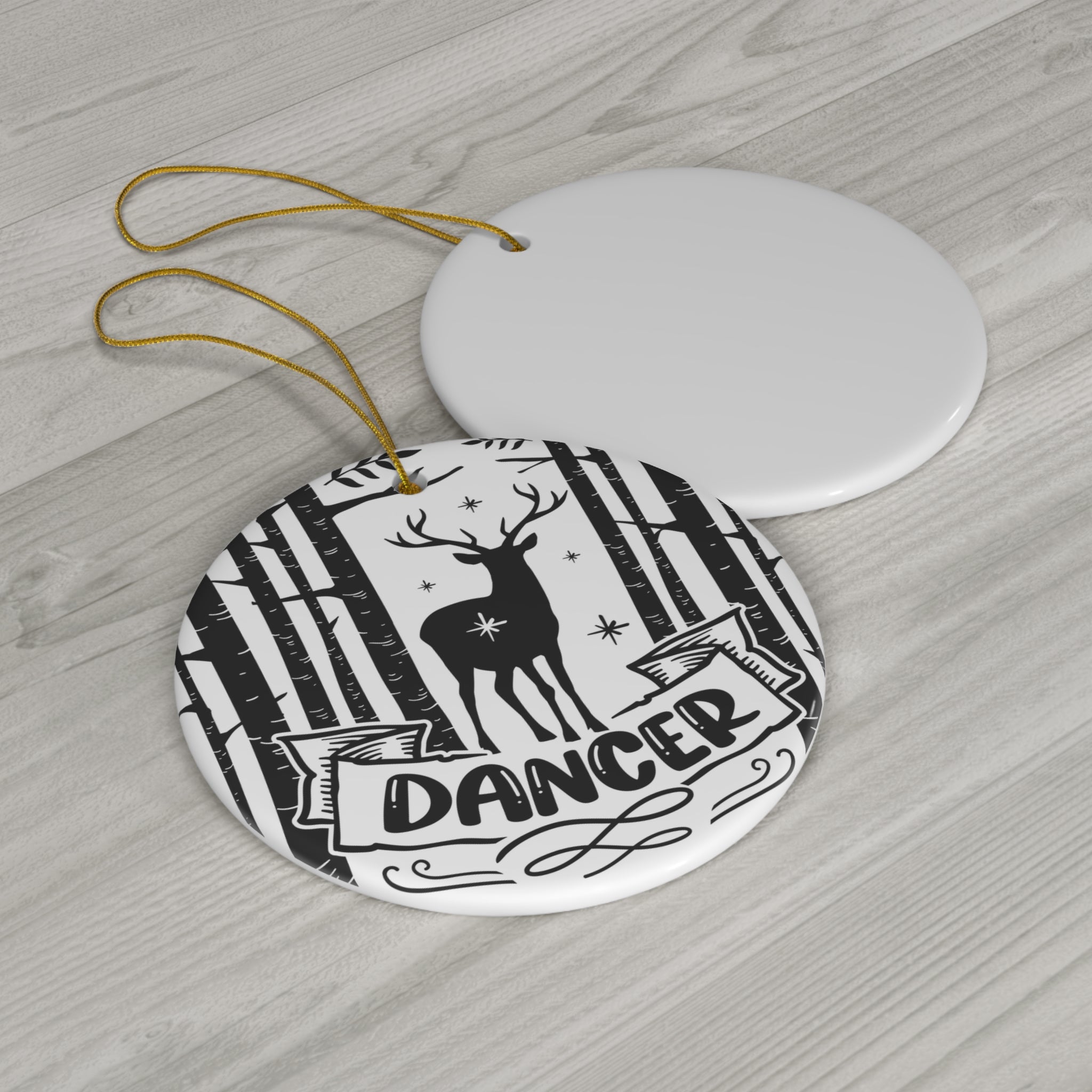 Dancer Ceramic Disc Ornament          Item #551088