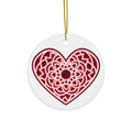 Heart Ceramic Disc Ornament    Item #4820269