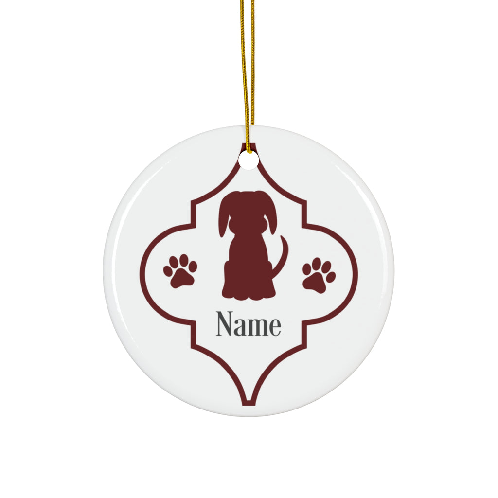 Personalized Dog Ceramic Disc Ornaments          Item #876034