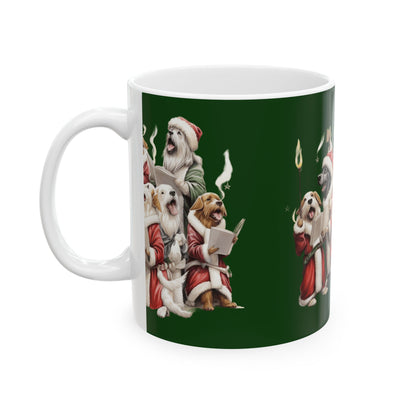 Christmas Singing Dogs Ceramic Mug 11oz   Item #20485