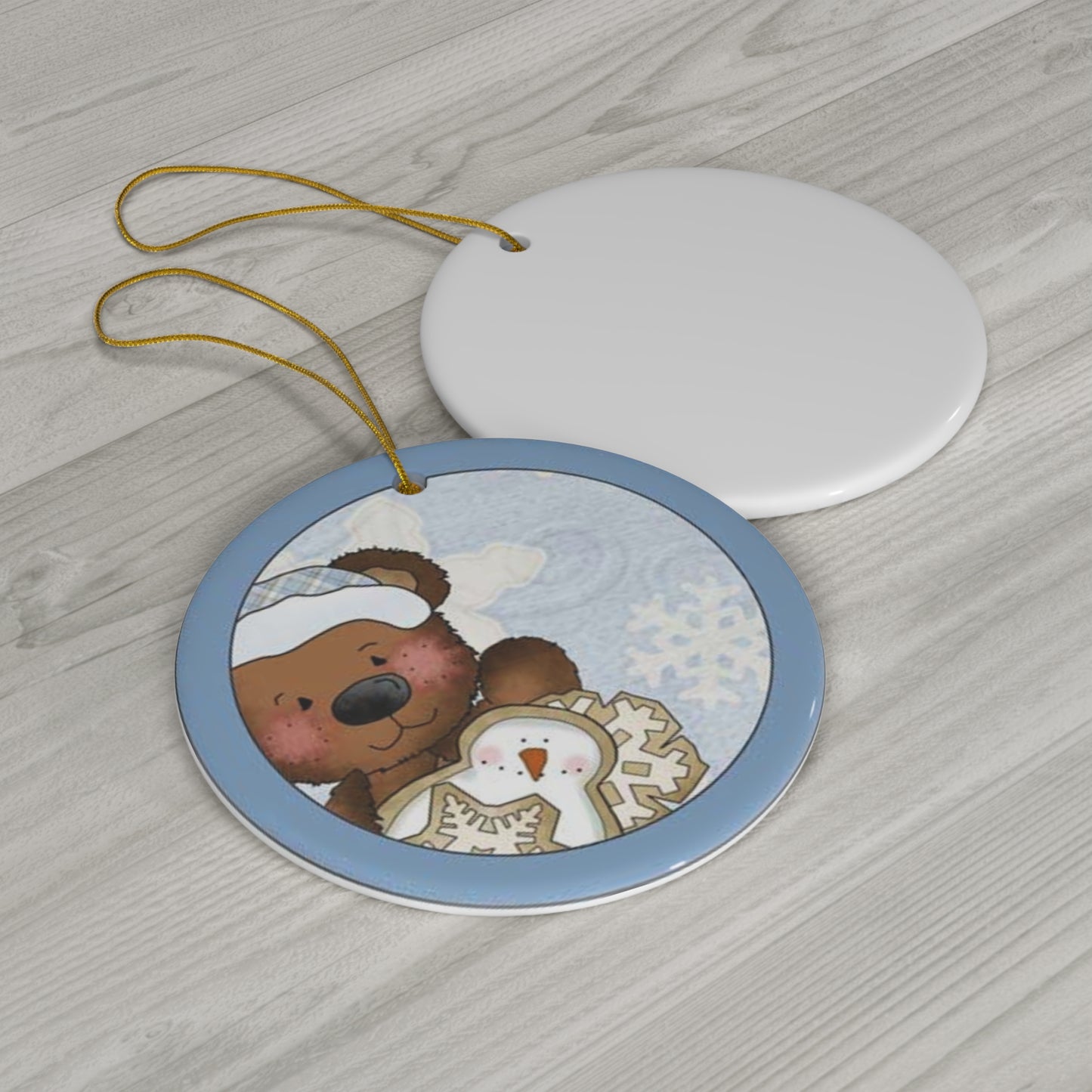 Bear Ceramic Disc Ornament         Item #6703696