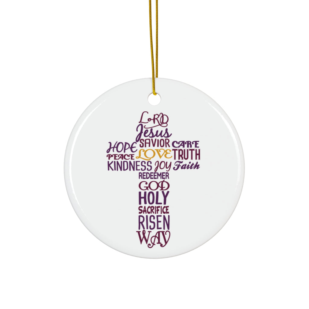 Lord Jesus Ceramic Disc Ornament        Item #308114