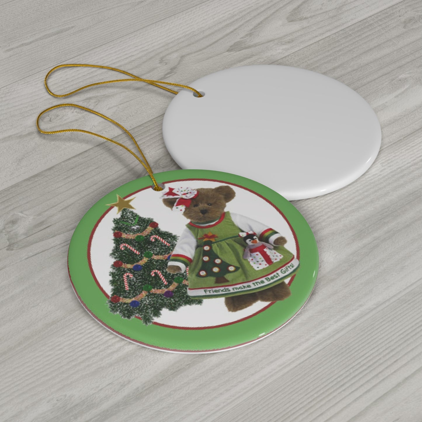 Bear Ceramic Disc Ornament         Item #3129372