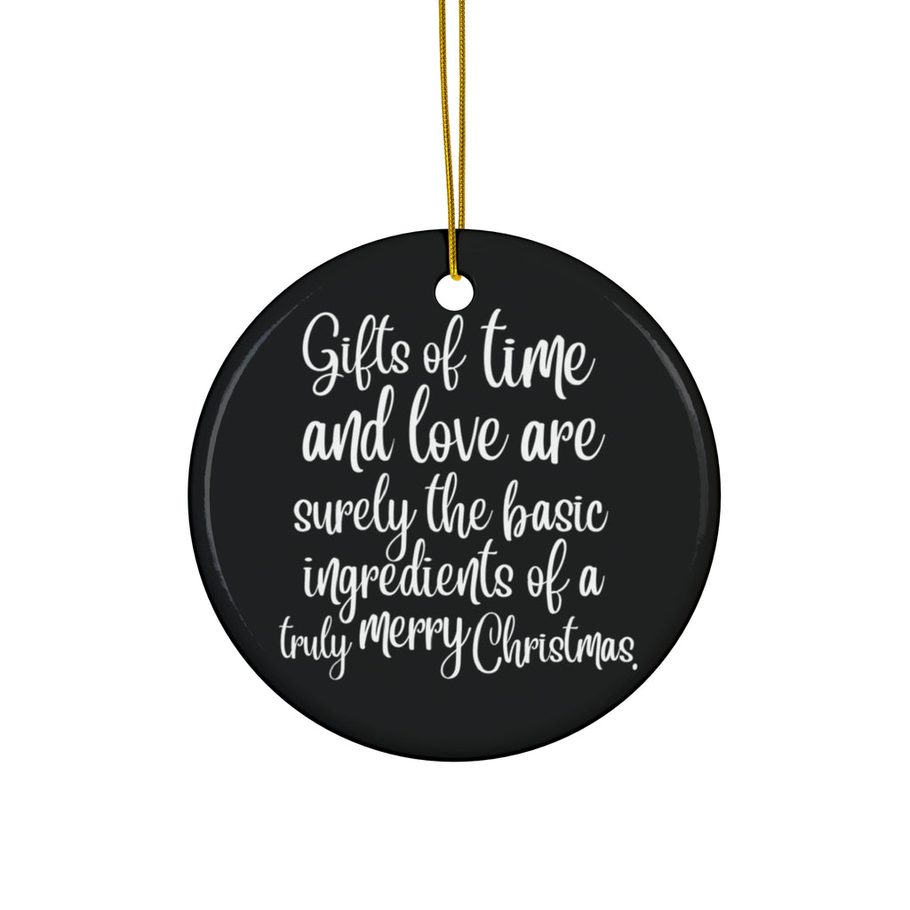 Gifts Of Time Ceramic Disc Ornament     Item #806761