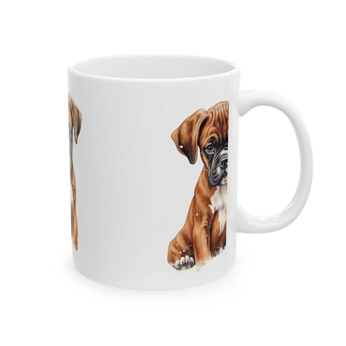 Boxer Puppy Ceramic Mug — Cute Dog Coffee Cup 11oz  Item #772305